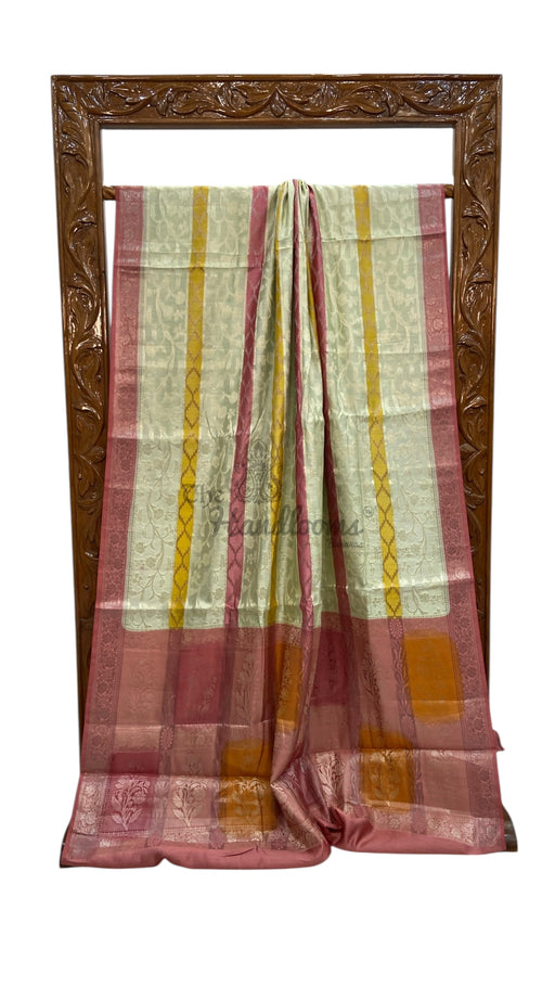 Pure Chiniya Silk Handloom Banarasi Saree - The Handlooms
