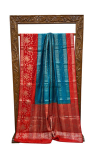 Pure Chiniya Silk Handloom Banarasi Saree - The Handlooms
