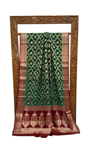 Pure Chiniya Silk Handloom Banarasi Saree - The Handlooms
