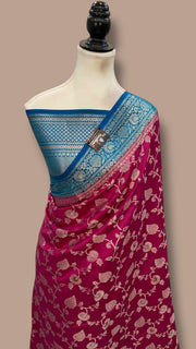 Pure Chiniya Silk Handloom Banarasi Saree - The Handlooms