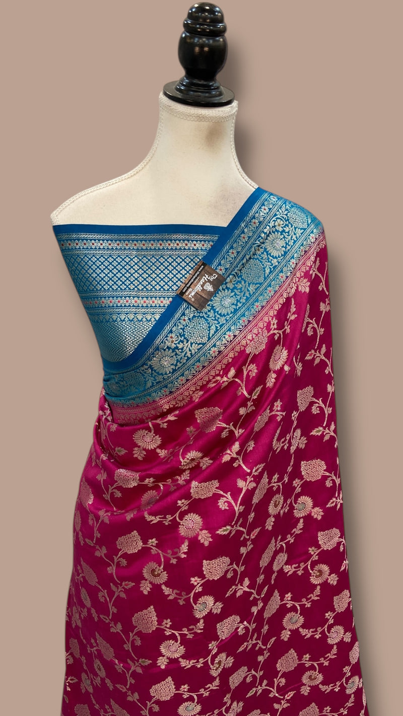 Pure Chiniya Silk Handloom Banarasi Saree - The Handlooms