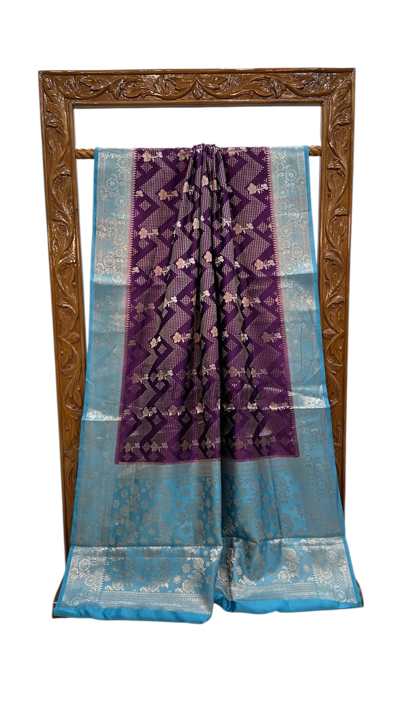 Pure Mango Silk Banarasi Handloom Saree - The Handlooms