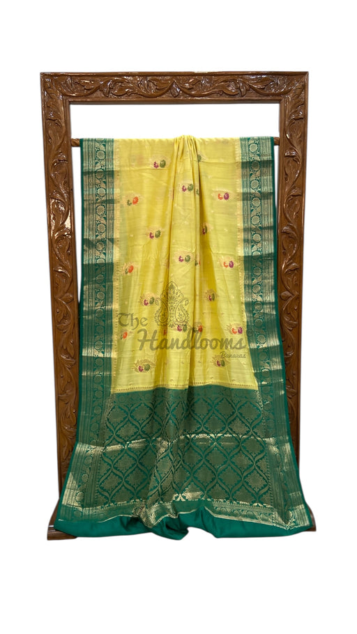 Pure Chiniya Silk Handloom Banarasi Saree - The Handlooms