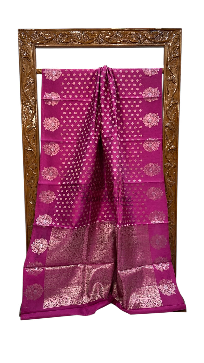 Pure Mango Silk Banarasi Handlokom Saree