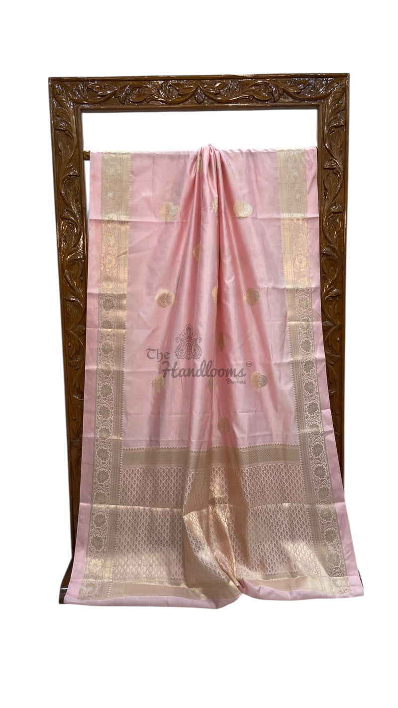 Pure Mango Silk Banarasi Handlokom Saree