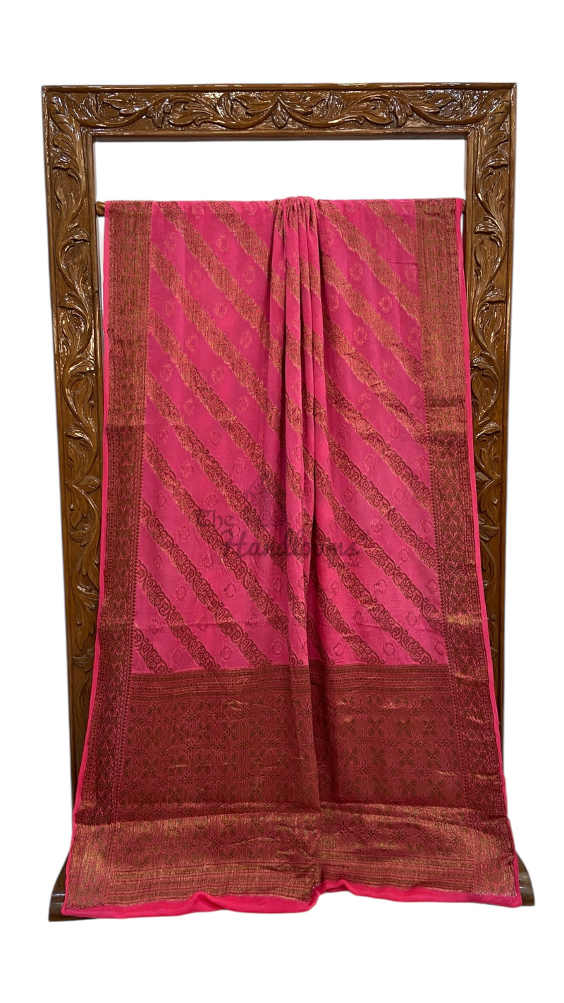 Pure Chiffon Khaddi Banarasi Saree
