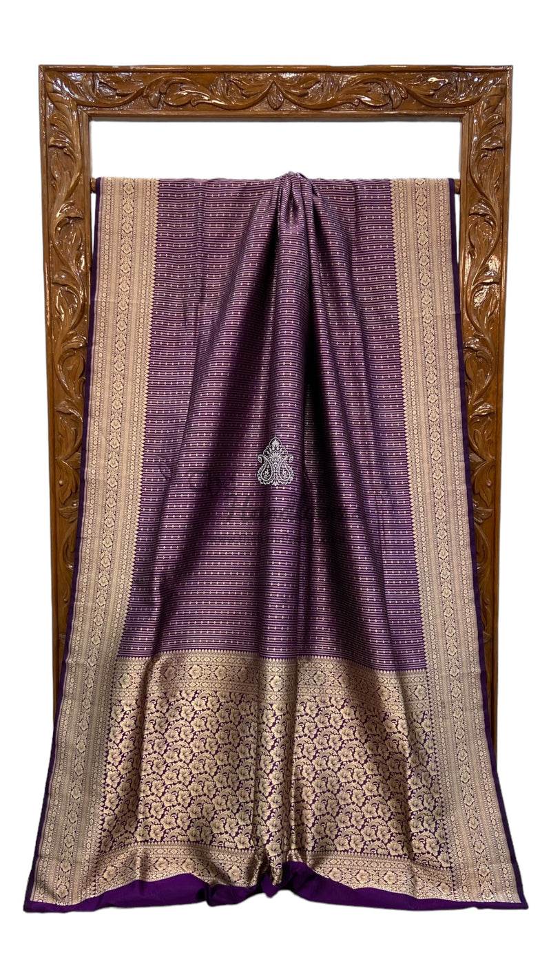 Pure Katan Silk Banarasi Handloom Saree - Tanchui Brocade - The Handlooms
