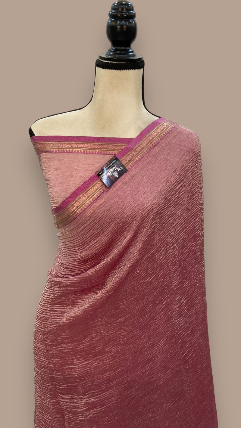 Pure Kora Tissue Handloom Banarasi Saree - The Handlooms