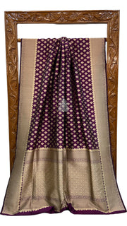 Pure Katan Silk Banarasi Handloom Saree - All Over Jaal Work - The Handlooms