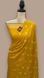 Moonga Georgette Handloom Banarasi Saree - The Handlooms