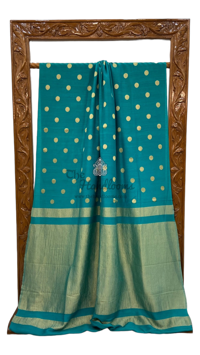 Moonga Georgette Handloom Banarasi Saree - The Handlooms