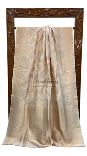 Pure Katan Silk Banarasi Handloom Saree - All over Jaal work - The Handlooms