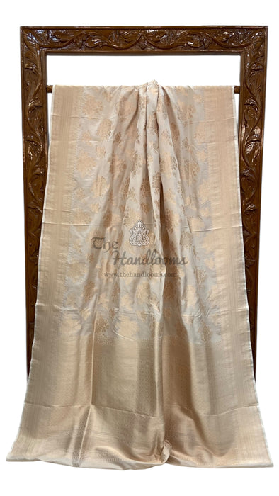 Pure Katan Silk Banarasi Handloom Saree - All over Jaal work