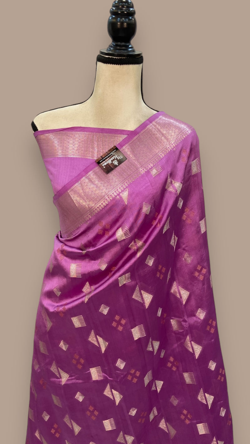 Pure Mango Silk Banarasi Handloom Saree - The Handlooms