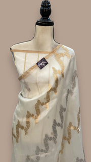 Pure Kora Handloom Banarasi Saree - The Handlooms