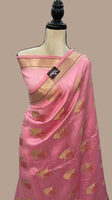 Pure Chanderi Handloom Banarasi Saree