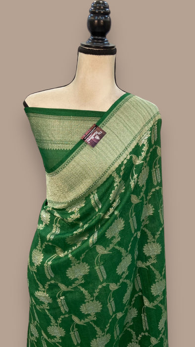 Tussar Georgette Handloom Banarasi Saree