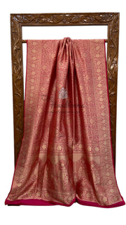 Pure Katan Silk Banarasi Handloom Saree - Tanchui Brocade - The Handlooms