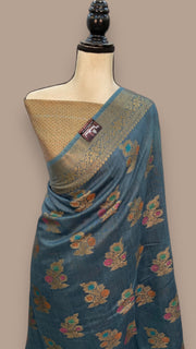 Moonga Georgette Handloom Banarasi Saree - The Handlooms