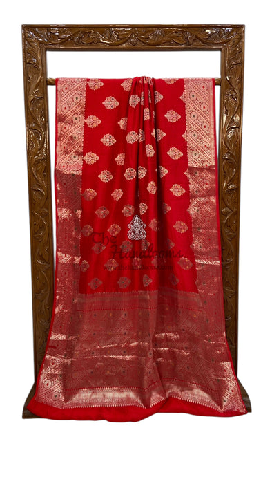 Pure Chiniya Silk Handloom Banarasi Saree