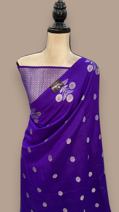 Moonga Georgette Handloom Banarasi Saree