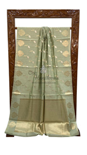 Pure Chiniya Silk Handloom Banarasi Saree - The Handlooms