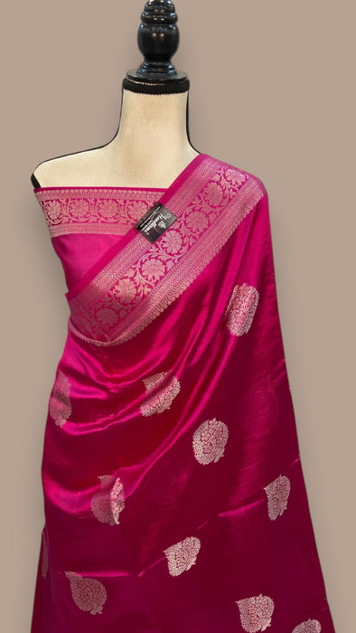 Pure Mango Silk Banarasi Handloom Saree