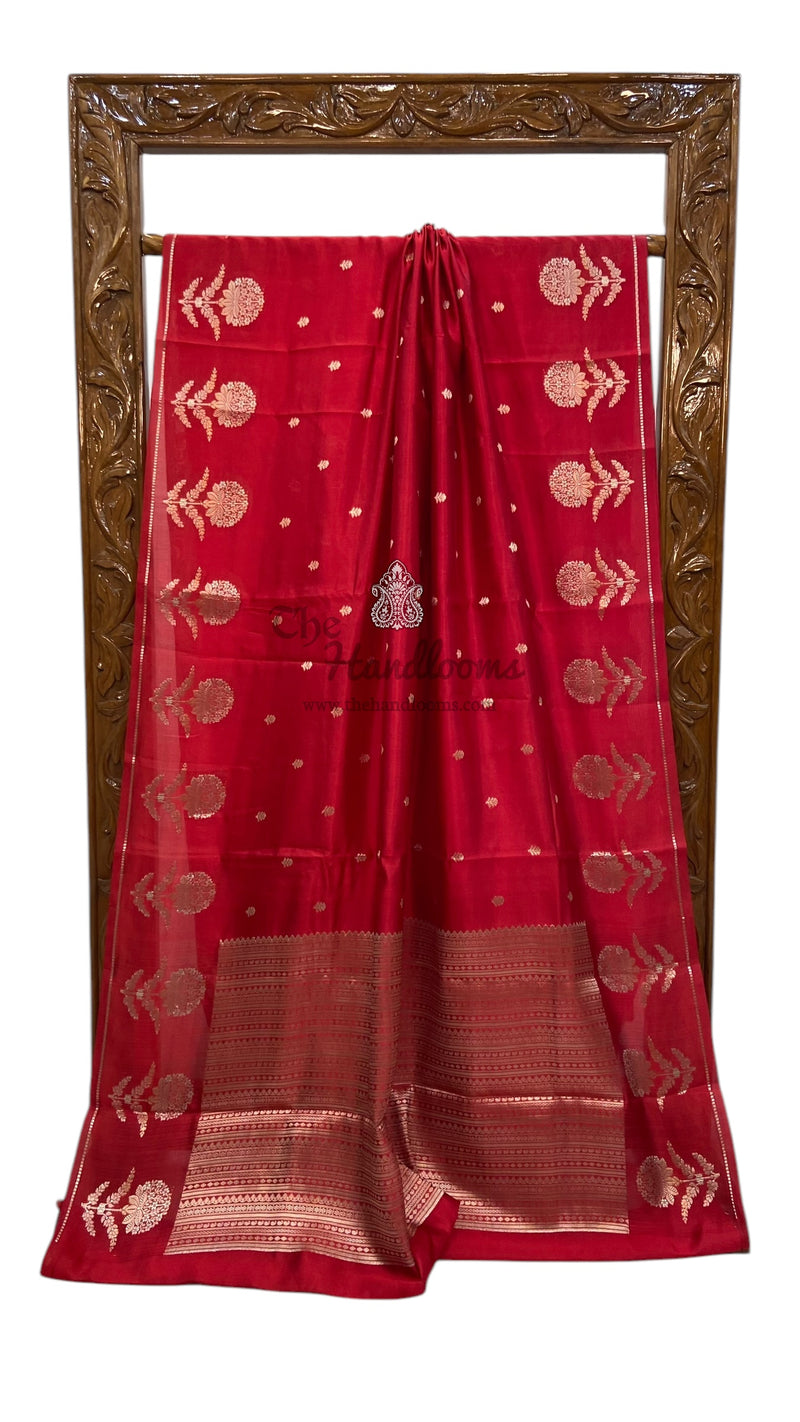 Pure Mango Silk Banarasi Handloom Saree - The Handlooms