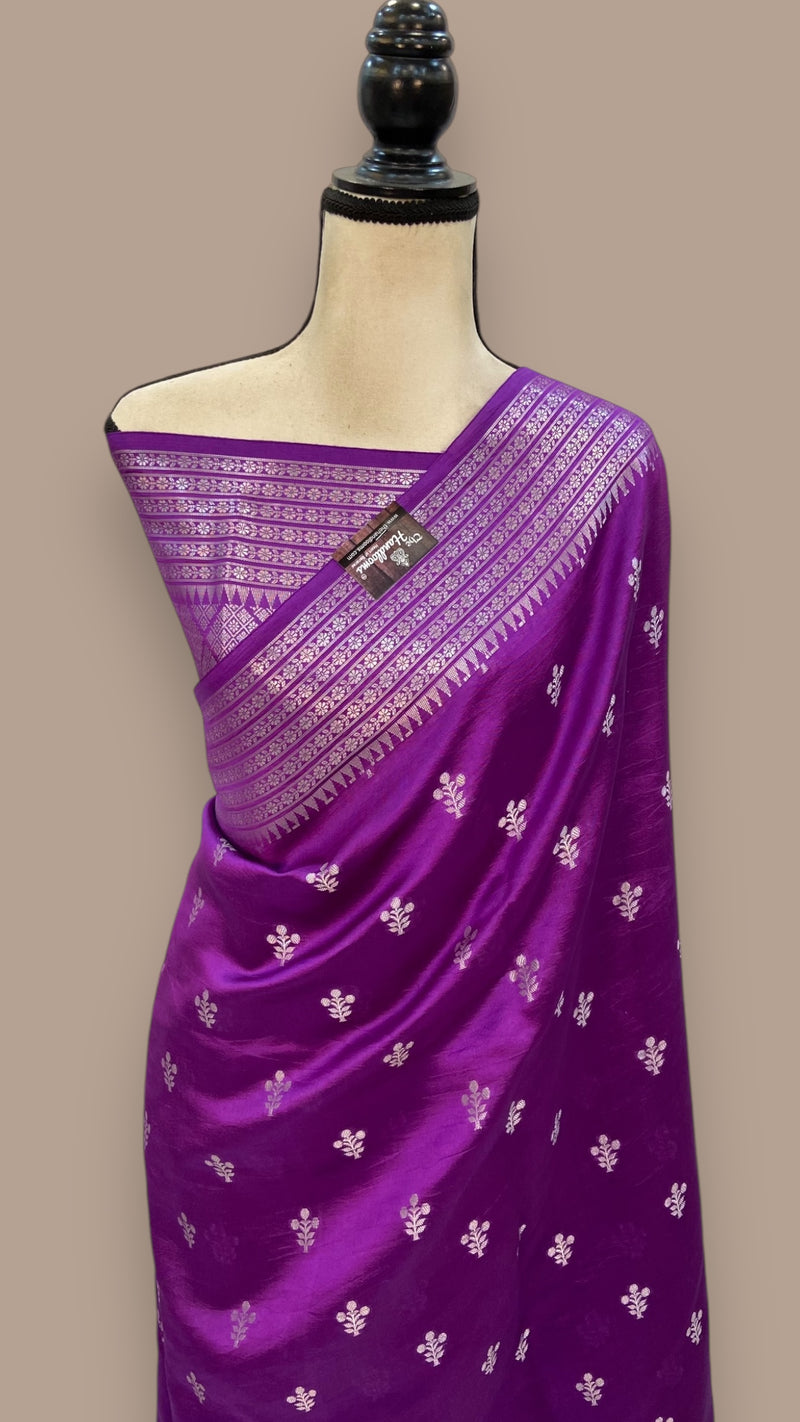 Pure Mango Silk Banarasi Handloom Saree - The Handlooms