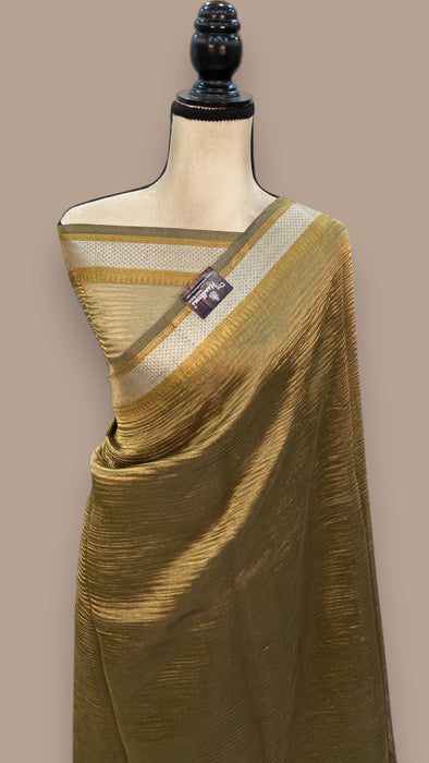 Pure Kora Tissue Handloom Banarasi Saree