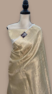 Pure Kora Tissue Tanchui Handloom Banarasi Saree - The Handlooms