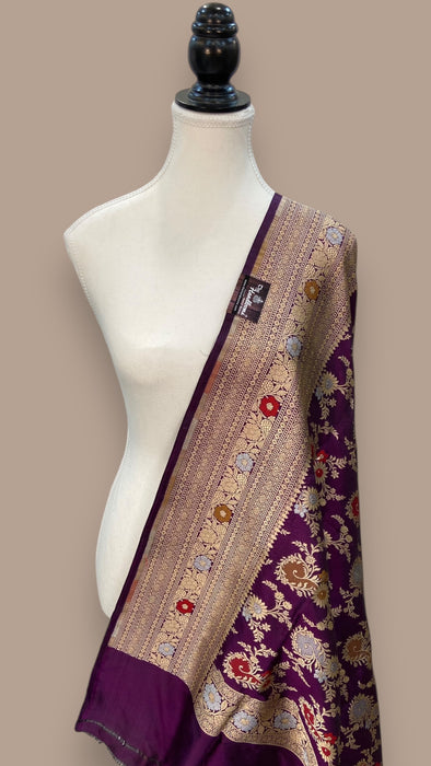 Pure Katan Silk Handloom Dupatta