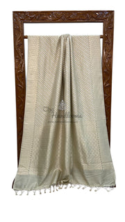 Pure Moonga Khaddi Handloom Banarasi Saree - The Handlooms
