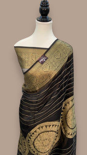 Pure Metallic Tissue Handloom Banarasi Saree - The Handlooms