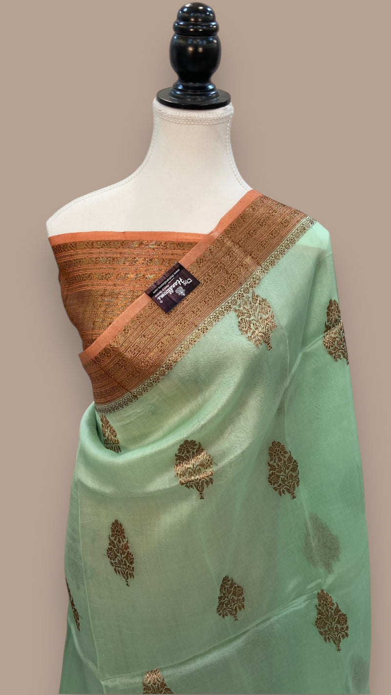 Pure Kora Handloom Banarasi Saree - The Handlooms