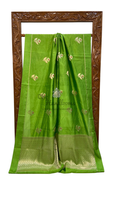 Pure Mango Silk Banarasi Handloom Saree