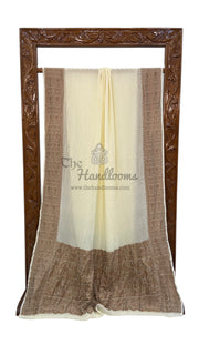 Pure Khaddi Georgette Handloom Banarasi Saree - The Handlooms