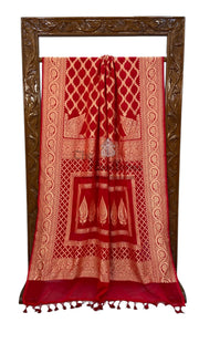 Pure Khaddi Georgette Banarasi Saree -  Gold zari - The Handlooms