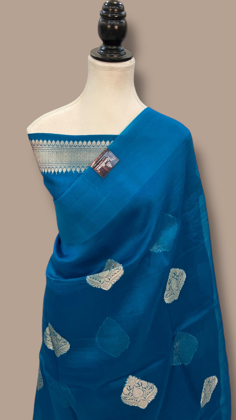 Pure Kora Handloom Banarasi Saree - The Handlooms