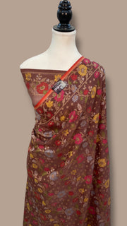 Pure Cotton Jamdani Handloom Banarasi Saree - The Handlooms