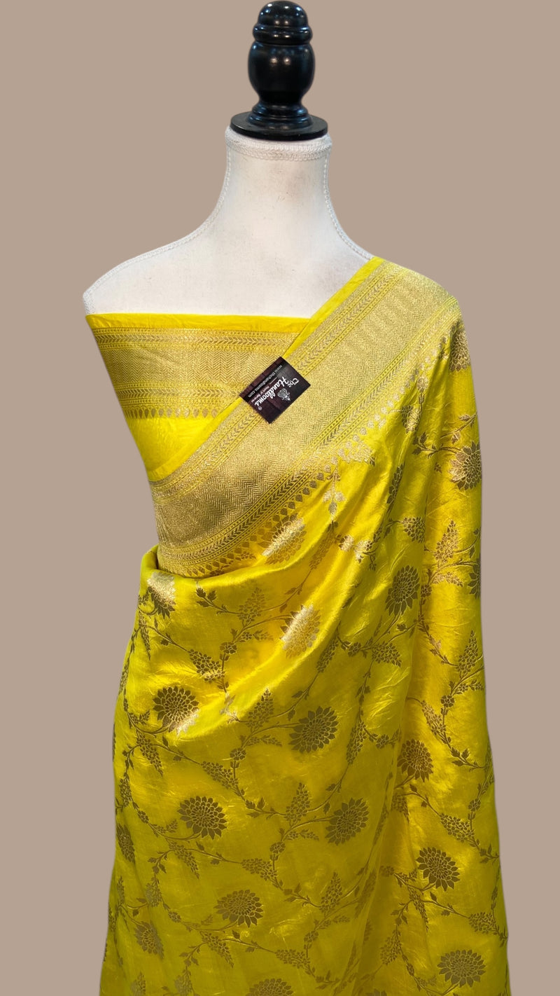 Pure Dupion Silk Banarasi Handloom Saree - The Handlooms