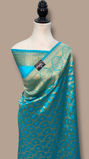 Pure Dupion Silk Banarasi Handloom Saree - The Handlooms