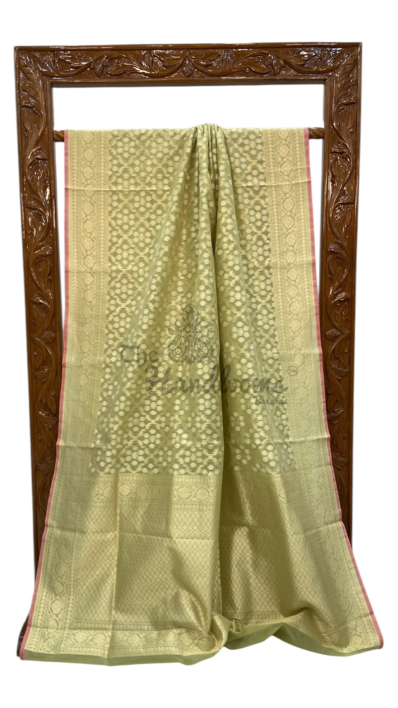Pure Cotton Tissue Banarasi Handloom Saree - The Handlooms
