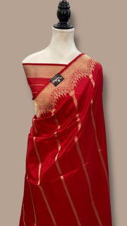 Pure Katan Silk Banarasi Handloom Saree - All over Kadua work - The Handlooms