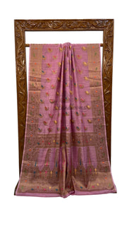 Moonga Georgette Handloom Banarasi Saree - The Handlooms