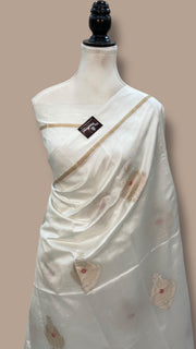 Pure Mango Silk Banarasi Handloom Saree - The Handlooms