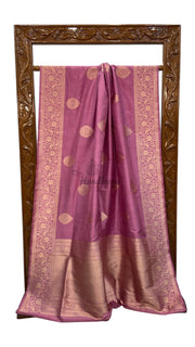 Pure Katan Silk Banarasi Handloom Saree - All Over Kadua Motifs - The Handlooms