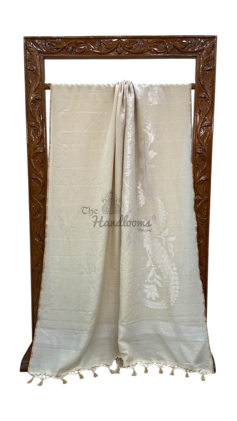 Moonga Georgette Handloom Banarasi Saree - The Handlooms