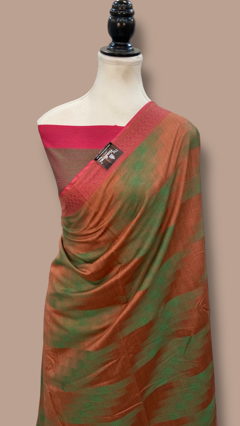 Pure Chiniya Silk Handloom Banarasi Saree - The Handlooms