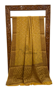 Pure Chiffon Khaddi Banarasi Saree - The Handlooms